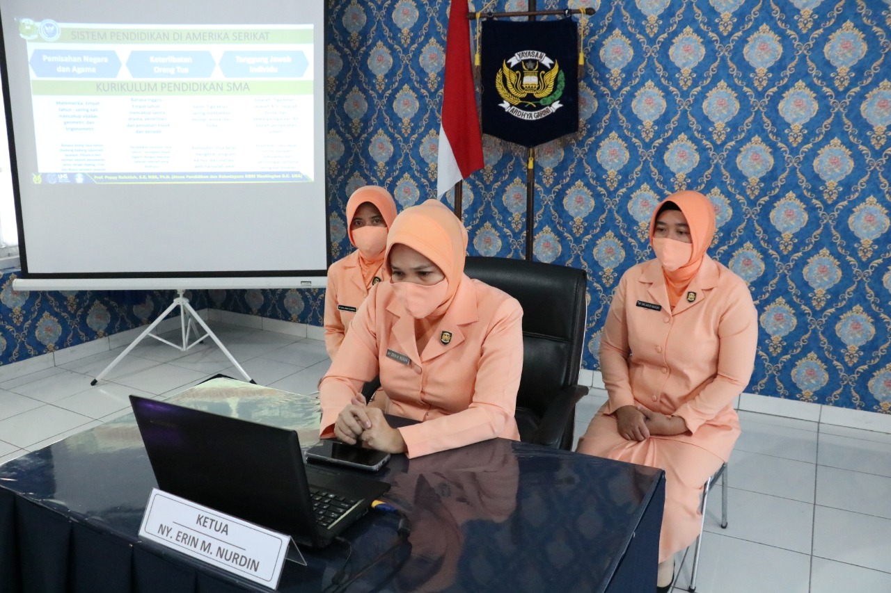 Yasarini Pengurus Cabang Lanud Sulaiman Ikuti Webinar Pemodelan KBM Terpadu